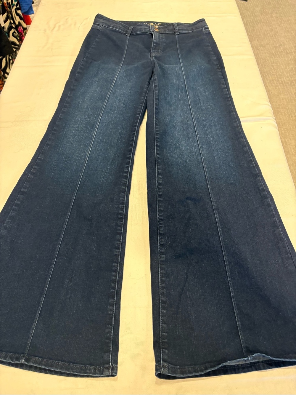White House Black Market Dark Blue Wide-Leg Jeans